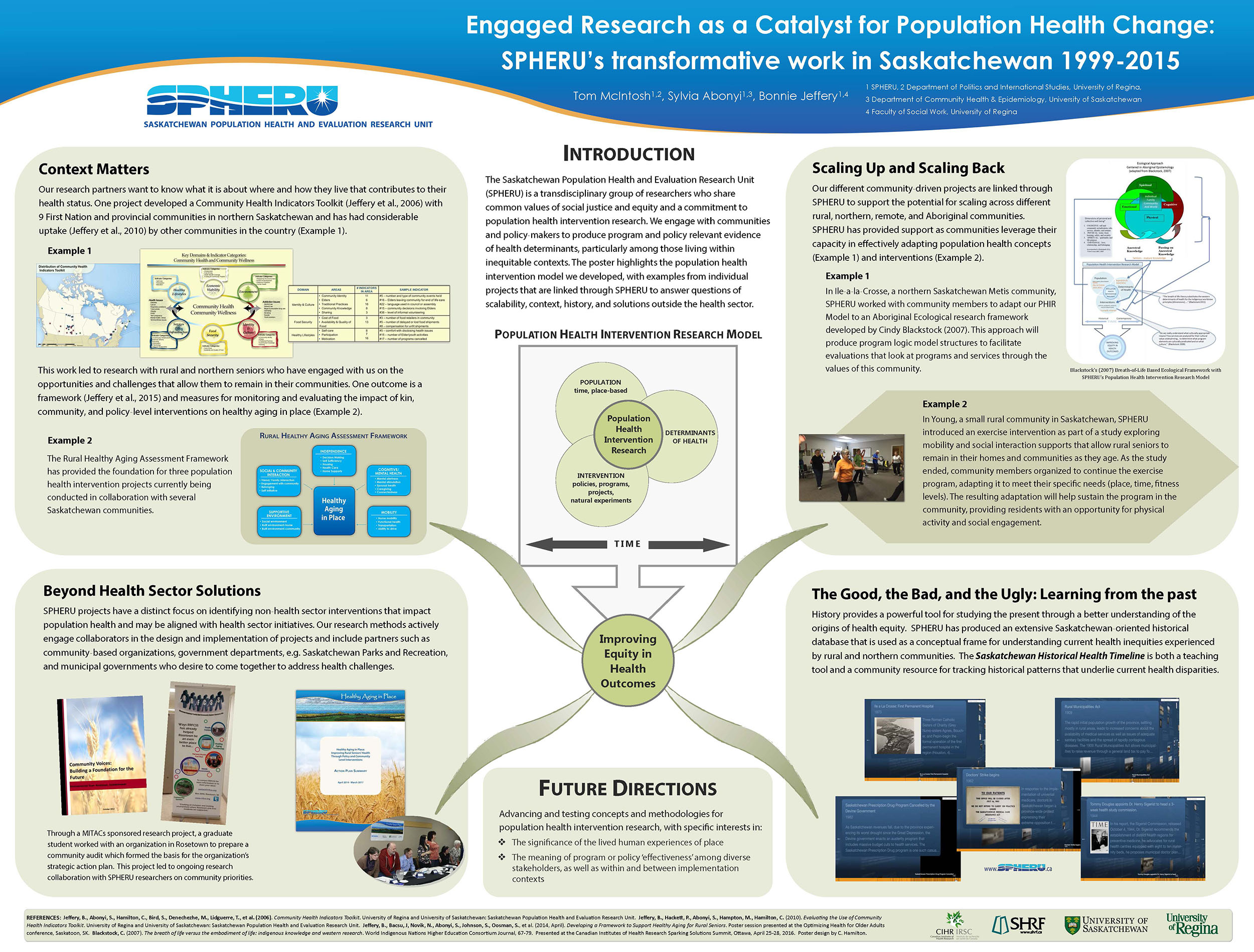 This is one of two posters that were presented at the CIHR Sparking Solutions conference in Ottawa. This is one of two posters that were presented at the CIHR Sparking Solutions conference in Ottawa.