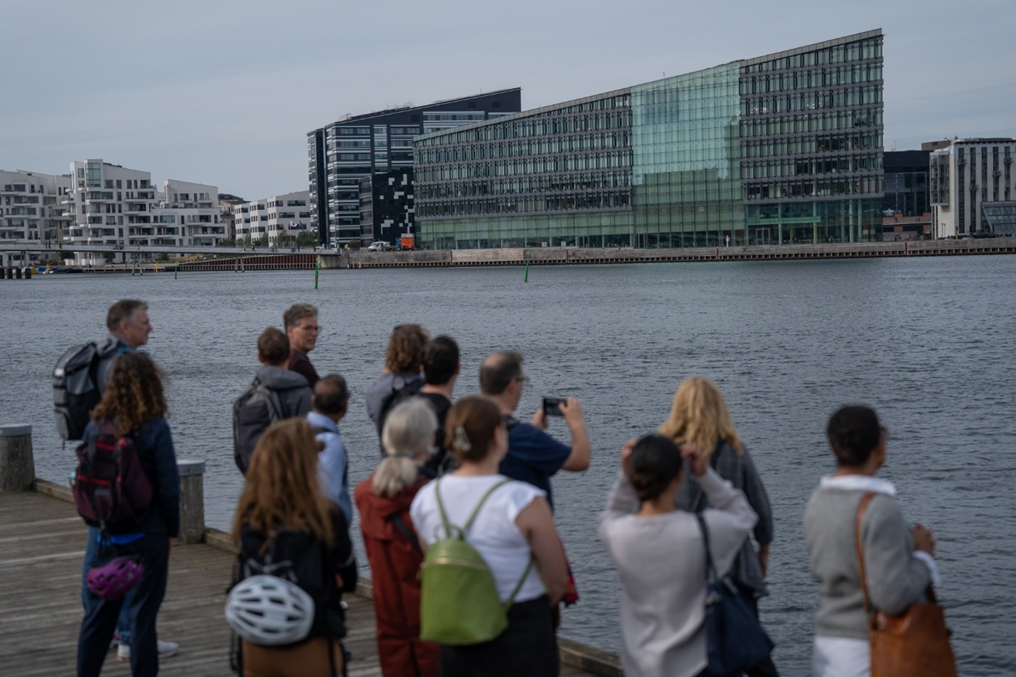 surveying the river in Copenhagen